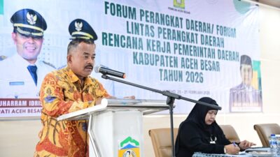 Asisten II Sekdakab Aceh Besar Buka Rapat Forum Perangkat Daerah dan RKPD Tahun 2026