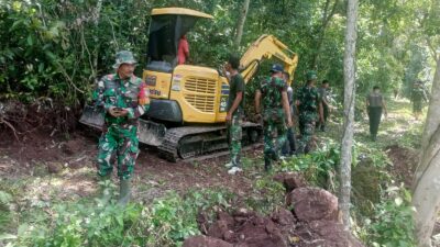 Percepat Pengerjaan Sasaran Fisik TMMD ke-123 Gampong Jaboi, Kodim 0112/Sabang Kerah Alat Berat