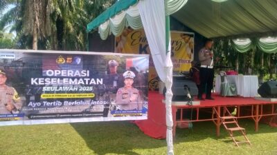 Ops Keselamatan Seulawah 2025, Satlantas Polres Nagan Raya Gelar Sosialisasi Tertib Berlalu Lintas