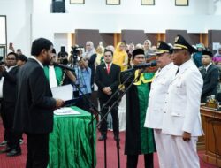 Gubernur Aceh Lantik Bupati dan Wakil Bupati Nagan Raya Masa Jabatan 2025-2030