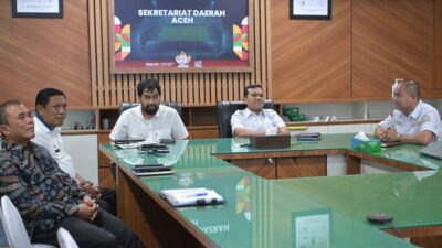 Gubernur dan Wakil Gubernur Aceh Ikuti Peluncuran Indikator MPC Bersama KPK