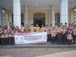 Bupati Nagan Raya Lepas Kontingen Pramuka untuk Mengikuti MTR XXIV di Aceh Barat