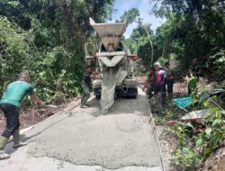 Progres Pengerjaan Jalan TMMD ke-123 di Gampong Jaboi Capai 80 persen