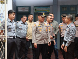 Kapolres Aceh Tamiang Lakukan Pengecekan Pengamanan di Lapas Kelas II B Kuala Simpang
