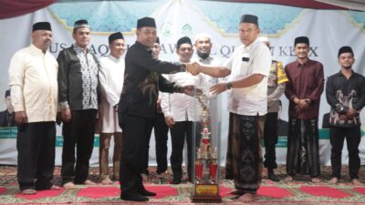 Bupati Syech Muharram Tutup MTQ Kemasjidan Baburridha Indrapuri, Gampong Seuramoe Juara Umum