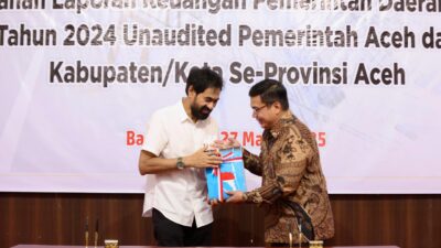 Serahkan LKPD, Gubernur Aceh Tegaskan Komitmen Transparansi dan Akuntabilitas