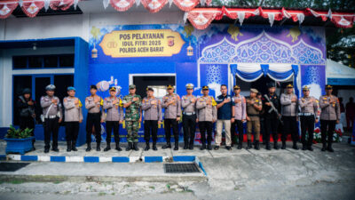 Tim Supervisi Polda Aceh Cek Kesiapan Pos pelayanan Operasi Ketupat Seulawah 2025 di Aceh Barat