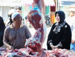 Wali Kota Illiza Pantau Pasar Daging Murah di Lampaseh Aceh