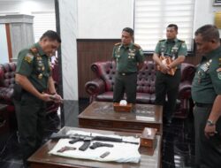 Pangdam Iskandar Muda Terima Empat Pucuk Senjata Sisa Konflik