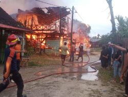 18 Rumah Dinas Asrama Kompi Kodim 0104/ATIM di Kota Langsa Terbakar
