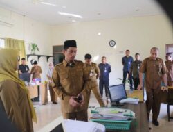 Bupati dan Wabup Aceh Barat Lakukan Sidak ke Sejumlah Dinas, Kehadiran Pegawai Hampir 100 persen
