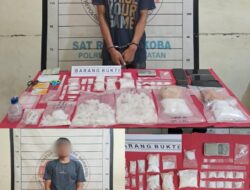 Lima Terduga Terlibat Sabu Bersama Barang Bukti 1.450 Gram Diamankan Polres Aceh Selatan