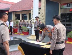 Polres Aceh Barat Gelar Upacara Pelantikan dan Sertijab Sejumlah Pejabat Utama