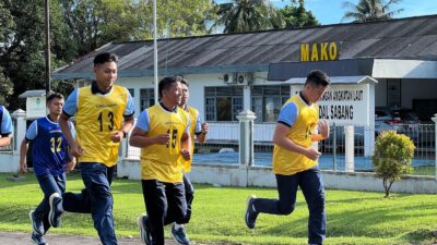 Lanudal Sabang Gelar Samapta Rutin Garjas Periode I Tahun 2025