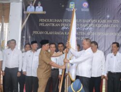 Kukuhkan Pengurus BAPOPSI, Bupati Syech Muharram Minta Seleksi Atlet Hindari Praktik KKN