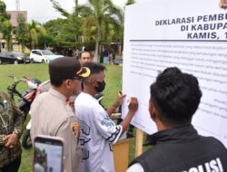 Polres Bireuen Gelar Deklarasi Pembubaran Geng Motor “Pasukan Jalan Sadis”