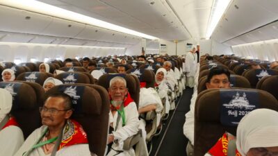 Kloter 3 Mendarat, 1.178 Jemaah Haji Aceh Sudah Tiba di Arab Saudi