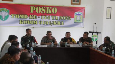 Kodim 0101/KBA Terima Kunjungan Tim Wasev TMMD ke-124 Tahun 2025 di Kota Jantho