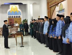 Bupati Aceh Jaya Lantik Pejabat Pimpinan Tinggi Pratama dan Pejabat Fungsional