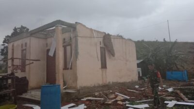Satu Unit Rumah Warga Gayo Lues Rusak Parah Diterjang Puting Beliung