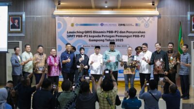 BPKK Banda Aceh Launching QRIS Dinamis, Permudah Pembayaran PBB P2 dengan QRIS