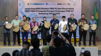 Pemko Banda Aceh Luncurkan QRIS Dinamis PBB, Walikota Illiza: Mudahkan Warga Kota Bayar Pajak