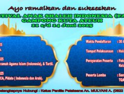Gampong Kuta Ateuh Sabang Akan Gelar Festival Anak Shaleh