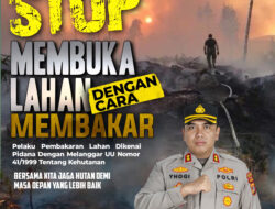 Mencegah Karhutla, Polres Aceh Barat Ajak Warga Tidak Bakar Lahan