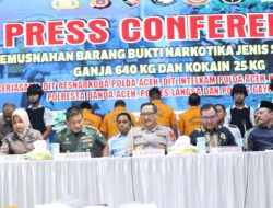 Kapolda Aceh: Pengedar Narkoba akan Dijerat dengan TPPU untuk Beri Efek Jera