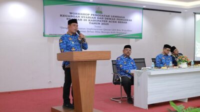Bupati Aceh Besar Buka Workshop Penguatan LKS dan DPS