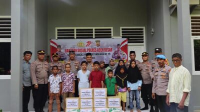 Polres Aceh Besar Salurkan Bantuan Sosial di Panti Asuhan