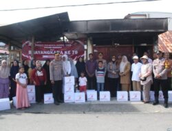 Korban Kebakaran Sukaramai Terima Bantuan Sosial dari Kapolresta Banda Aceh