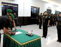 Dandim Letkol Inf Faurizal Pimpin Sertijab Kasdim 0101/KBA