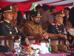 Kasdam IM Hadiri Upacara HUT Bhayangkara ke-79 di Lapangan Blang Padang