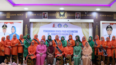Ny. Cut Inda TR Keumangan Kukuhkan Bunda PAUD Kecamatan se-Kabupaten Nagan Raya
