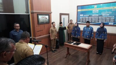 Lantik Tiga Pejabat Fungsional, Ini Harapan Plt Sekda Aceh Besar