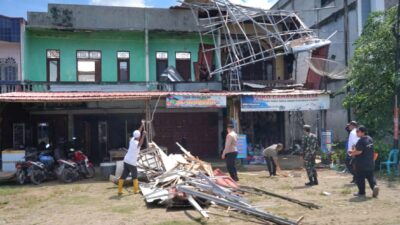 Puluhan Prajurit Kodam IM Bantu Tangani Bencana Alam di Aceh Utara