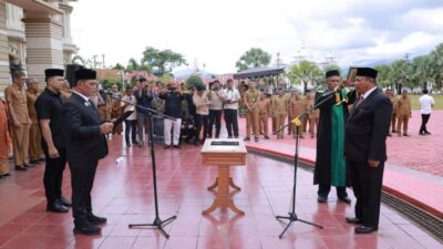 Bupati Syech Muharram Lantik Bahrul Jamil sebagai Sekda Aceh Besar