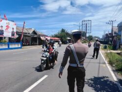 Tingkatkan Kesadaran Berlalu Lintas, Satlantas Polres Aceh Selatan Gelar Patroli