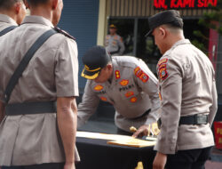 Kapolres Aceh Barat Pimpin Sertijab Sejumlah Pejabat Utama dan Kapolsek