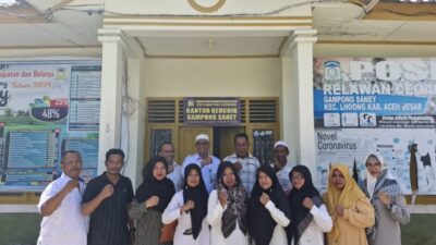 Panitia Jambore Kemanusian Peduli Kesehatan Survey Lokasi di Lhoong, Persiapan Capai 80 persen