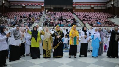 Hadiri Peringatan HAN 2025, Bunda PAUD Aceh Besar Ajak Anak-Anak Giat Belajar