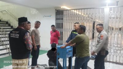 Curi Uang Kotak Amal Masjid Raya Baiturrahman, Warga Langsa Kota Diamankan Polisi