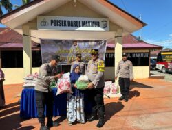 Pererat Tali Silaturahmi, Polres Nagan Raya Gelar Aksi Sosial Jumat Berkah