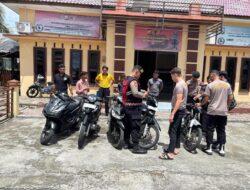 Jelang Shalat Jum’at, Polres Sabang Amankan Enam Unit Sepeda Motor Balap Liar