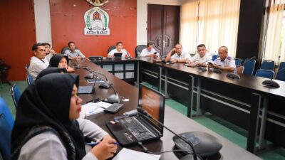 Asisten II Setdakab Aceh Barat Pimpin Rapat Pengendalian Inflasi Daerah