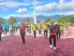 Dibuka Sekda Bahrul Jamil, 200 Guru PJOK SD dan SMP Se-Aceh Besar Ramaikan Senam Bersama