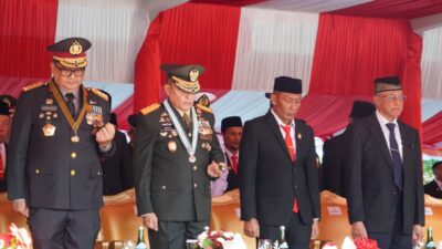 Pangdam IM Hadiri Upacara HUT ke-80 Republik Indonesia di Lapangan Blang Padang