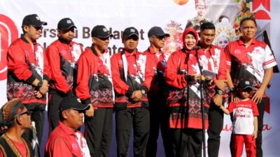 Kebersamaan Forkopimda Banda Aceh, Dandim 0101/KBA Hadiri Pelepasan Pawai Budaya HUT ke-80 RI