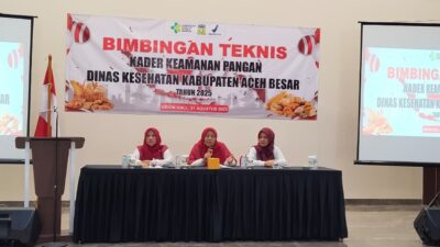 Dinkes Aceh Besar Gelar Bimbingan Teknis 75 Kader Keamanan Pangan